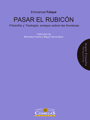 cover image of Pasar el Rubicón